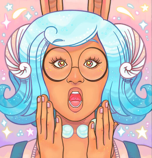 Illustration of Princess Nautilus from Cucumber Quest